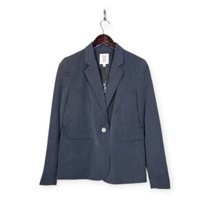 Hipchik Couture Dark Gray Blazer with Skull Lining‎ Size 10